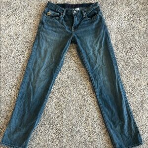 Cinch Blue Bootcut Jeans with Vintage Wash